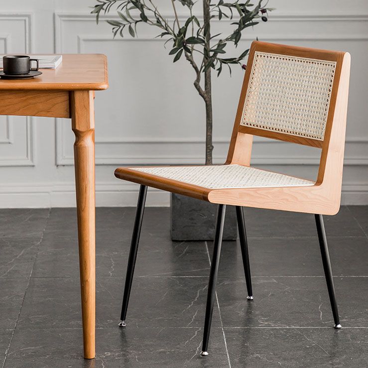 Modern Style Rattan Side Chair Cane Back Dining Side Chair for Dining Room Clearhalo 'Dining Chairs' 'Dining Tables & Seating' 'dining_chair' 'furn' 'furn_dining_chair' 'Furniture' 'furniture_dining_chair' 'Kitchen & Dining Furniture' 1200x1200_16b9060f-9a83-44f2-afe6-c8eb82ba735f