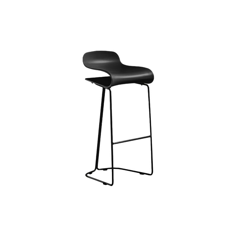 Contemporary Bar Stool Plastic Counter Bar Stool with Metal Legs Clearhalo 'Bar Furniture' 'Bar Stools' 'bar_stools' 'furn' 'furn_bar_stools' 'Furniture' 'furniture_bar_stools' 'Kitchen & Dining Furniture' 1200x1200_16b965b1-98fa-4f57-9174-c46416c19149