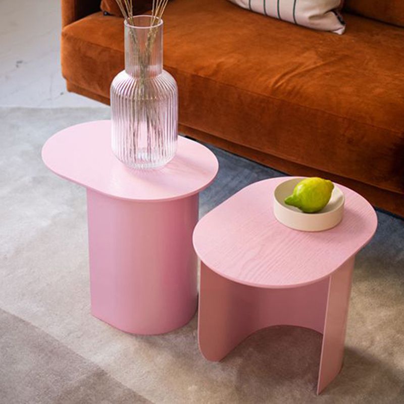 Mid-Century Modern 16.53" H Oval Wood Top Iron Abstract Base Coffee Table Clearhalo 'Coffee & Accent Tables' 'Coffee Tables' 'coffee_tables' 'furn' 'furn_coffee_tables' 'Furniture' 'Living Room Furniture' 1200x1200_16b99b8f-1988-4242-adbc-190df3de6a8b
