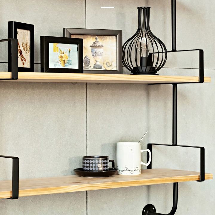 9.84"W Bookshelf Industrial Style Wall Mounted Solid Wood Bookcase for Home Office Clearhalo 'Bookcases' 'furn' 'furn_bookcases' 'Furniture' 'furniture_bookcases' 'kitchen' 'kitchen_bookcases' 'Living Room Furniture' 'Office Furniture' 1200x1200_16ba1cc8-8fc7-43f1-8b00-40ae4061be59