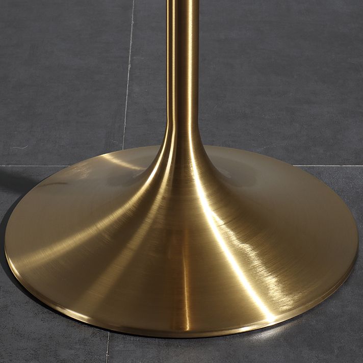 Tavolo da pranzo rotondo industriale di altezza della barra del piedistallo in metallo