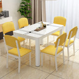 Table à manger rectangulaire moderne pour table pour salon