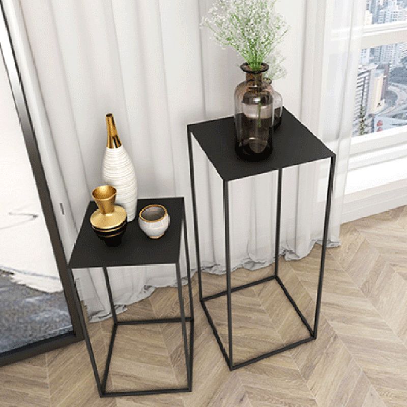 Contemporary Square Iron Side Table Simple Frame Sofa Side Table