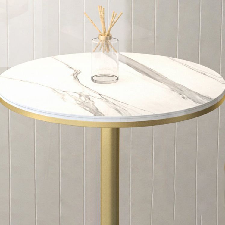 Set di altezza da banco interno moderna 1/2/3 pezzi set da pranzo per pub in pietra rotonda