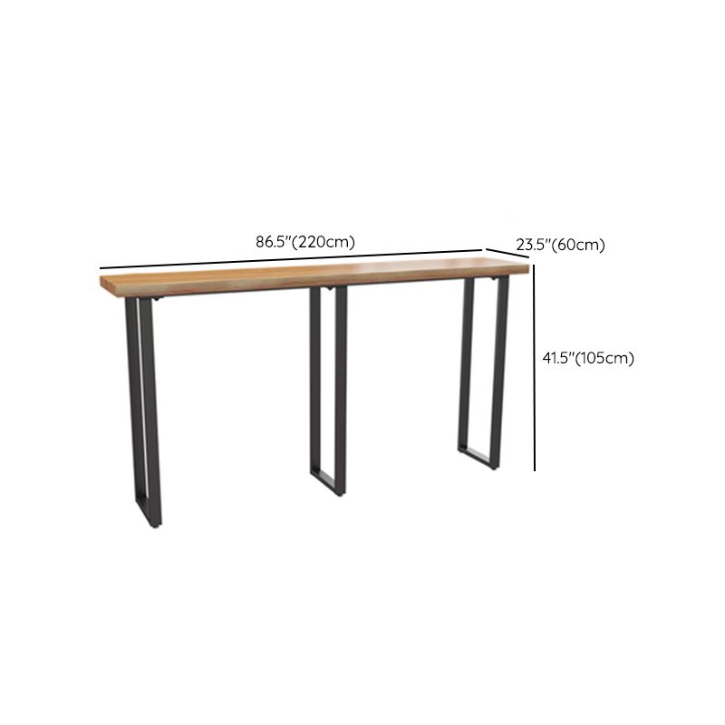 Industriële barhoogtetafel vaste houten top bistro tafel voor patio -gebruik