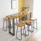 Contemporary Rectangle Bar Counter Table Wooden Dining Table for Kitchen Clearhalo 'Bar Furniture' 'Bar Tables' 'bar_tables' 'furn' 'furn_bar_tables' 'Furniture' 'furniture_bar_tables' 'Kitchen & Dining Furniture' 1200x1200_16bcede9-a59c-4073-a497-cfc59c73dd2c