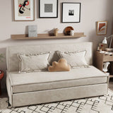 枕が含まれていましたソファー布団腕なし折りたたみ折りたたみクッションバックソファベッド