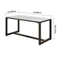 Modern Style White Dining Table Sintered Stone Table with Black Frame for Dining Room Clearhalo ' dining_table' 'Dining Tables & Seating' 'Dining Tables' 'furn' 'furn_dining_table' 'Furniture' 'furniture_dining_table' 'Kitchen & Dining Furniture' 'kitchen&dining_furn' 'kitchen' 'kitchen_dining_table' 1200x1200_16c29426-640d-4eda-858a-2ec5573ee71b