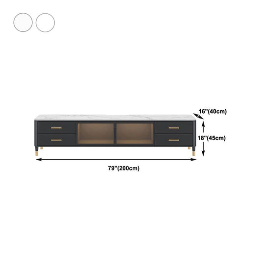 17,75 "W TV Stand Glam Style Glam Storage TV Console con 4 cassetti