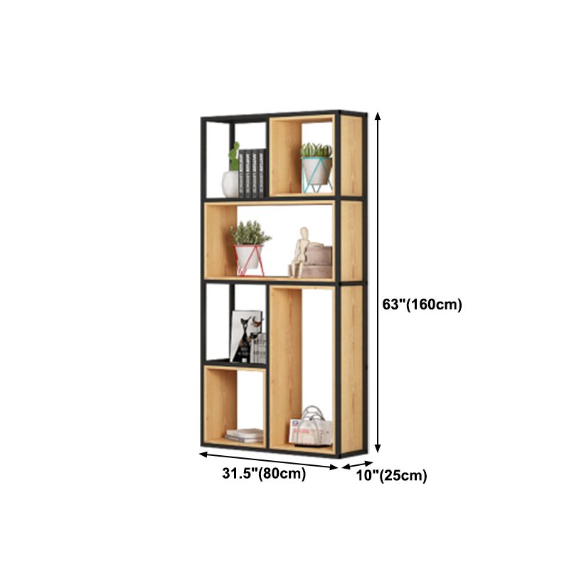 9.84"W Bookshelf Industrial Style Open Back Bookcase for Home and Office Clearhalo 'Bookcases' 'furn' 'furn_bookcases' 'Furniture' 'furniture_bookcases' 'kitchen' 'kitchen_bookcases' 'Living Room Furniture' 'Office Furniture' 1200x1200_16c71b5d-c151-4130-a280-6a81a7aa7e54