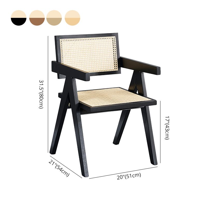 Modern Solid Ash Wood Chair Open Back Arm Single Dining Room Chair Clearhalo ' kitchen&dining_furn' 'Dining Chairs' 'Dining Tables & Seating' 'dining_chair' 'furn' 'furn_dining_chair' 'Furniture' 'furniture_dining_chair' 'Kitchen & Dining Furniture' 'kitchen' 1200x1200_16c79158-8957-455b-8071-779611939bfc