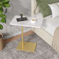 Modernistic Rectangular End Table Metal C Side Table for Bedside