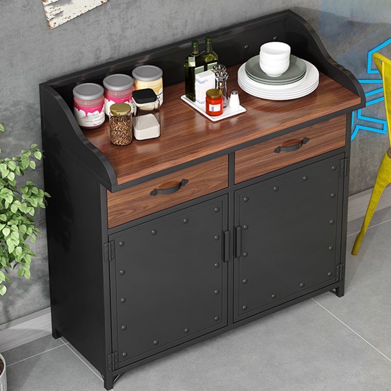 Server per cornici del server di pranzo in legno con 2 cassetti e archiviazione