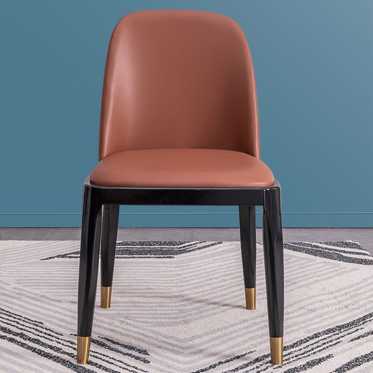 Modern Style Side Chair Leather Indoor Dining Chair with Wooden Legs Clearhalo 'Dining Chairs' 'Dining Tables & Seating' 'dining_chair' 'furn' 'furn_dining_chair' 'Furniture' 'furniture_dining_chair' 'Kitchen & Dining Furniture' 1200x1200_16cc8cba-a74e-43e4-8f5f-a70f6526b82d
