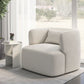 Contemporary 33.5"Wide Pillow Back Sponge Recessed Arms Chair