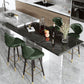 Nordic Glam Style Bar-stool PU Leather Counter Bar Stool with Metal Legs Clearhalo 'Bar Furniture' 'Bar Stools' 'bar_stools' 'furn' 'furn_bar_stools' 'Furniture' 'furniture_bar_stools' 'Kitchen & Dining Furniture' 1200x1200_16ce583a-32e5-4acd-98d8-46e6f29d64a0