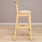 Solid Wood Bar Stool Backrest Upholstered Bar Stools for Dining Room Clearhalo 'Bar Furniture' 'Bar Stools' 'bar_stools' 'furn' 'furn_bar_stools' 'Furniture' 'Kitchen & Dining Furniture' 1200x1200_16d02f1a-cd1e-48b4-9829-2f8ec2d9018f