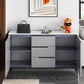 Sideboard glam sideboard in pietra sinterizzata con 2 porte per soggiorno