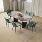 Modern Rectangle Dining Table Set 1/4/5/7 Pieces Sintered Stone Top Dinette Set Clearhalo 'Dining Room Sets' 'Dining Tables & Seating' 'dining_room_set' 'furn' 'furn_dining_room_set' 'Furniture' 'furniture_dining_room_set' 'Kitchen & Dining Furniture' 1200x1200_16d29ab8-840f-43fd-8f81-e43a3dc2b294