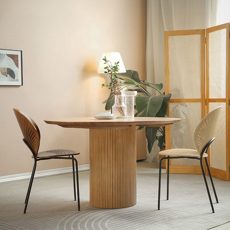 1/2/3/4 Pcs Wood Modern Dining Room Set with Round Table and Metal Chairs Dinette Set Clearhalo 'Dining Room Sets' 'Dining Tables & Seating' 'dining_room_set' 'furn' 'furn_dining_room_set' 'Furniture' 'furniture_dining_room_set' 'Kitchen & Dining Furniture' 'kitchen&dining_furn' 'kitchen' 1200x1200_16d3aa61-675d-49ef-87c1-9a16af5a9e38