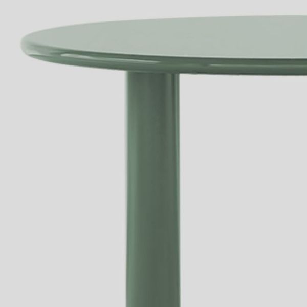 Round C-shape Side Table Modern Metal Sofa Side Accent Table