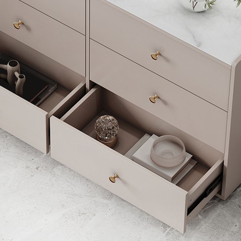 Armoire d'armoire à accent en bois moderne avec tiroir