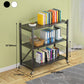 Industrial Open Etagere Bookshelf Steel Bookshelf with Caster Wheels Clearhalo 'Bookcases' 'Furniture' 'furniture_bookcases' 'kitchen' 'kitchen_bookcases' 'Living Room Furniture' 'Office Furniture' 1200x1200_16d57c6e-bd78-4def-9429-fe97df948509