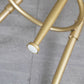 Soggiorno in stile glam sgabello da bar a 4 gambe oro con pedale