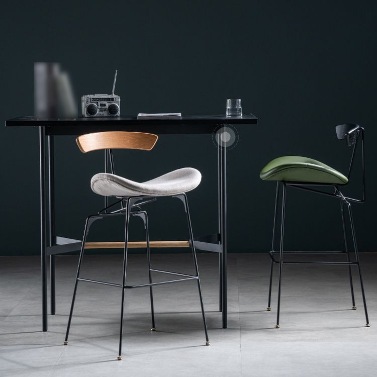 Industrial Leather Bristol Stool Matte Finish Footrest Low Back Barstool Clearhalo 'Bar Furniture' 'Bar Stools' 'bar_stools' 'furn' 'furn_bar_stools' 'Furniture' 'furniture_bar_stools' 'Kitchen & Dining Furniture' 1200x1200_16d97800-d9f1-4e53-a231-3cf53fce41db
