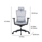 Modern Tilt Mechanism Swivel Chair Ergonomic Gray Mesh Desk Chair Clearhalo 'furn' 'furn_office_chair' 'Furniture' 'Office Chairs' 'Office Furniture' 'office_chair' 1200x1200_16d9e978-33fc-4422-a39d-8743cde315b1