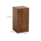 Modern 11.81" Wide Square Top Side Table Brown Wooden End Table