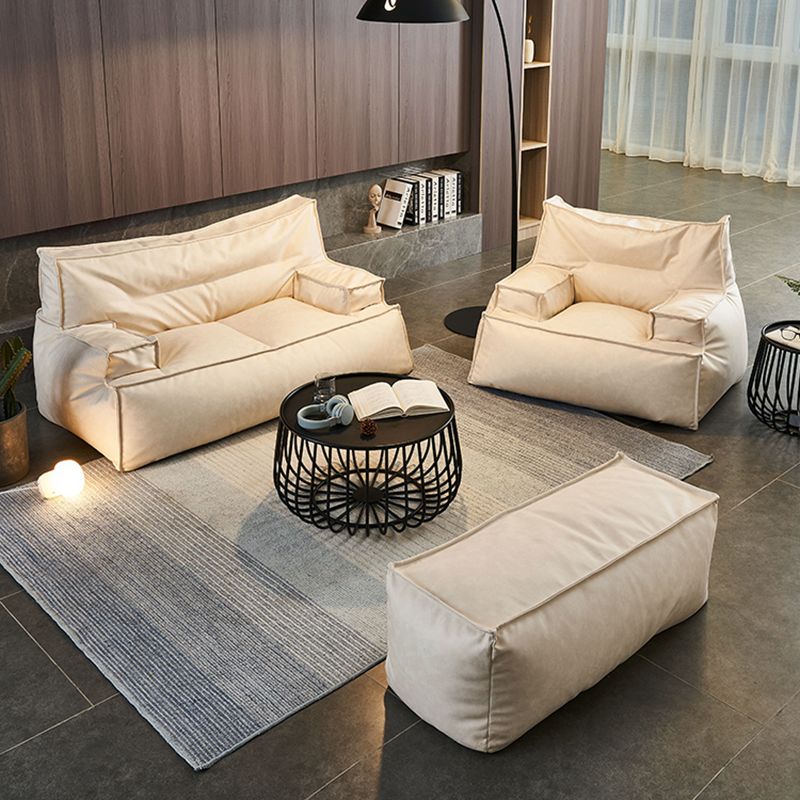 Faux Leather Arm Chair 39.3"L x 35.4" W x 25.5" H Arms Included Chair for Bedroom Clearhalo 'Accent Chairs' 'accent_chairs' 'Chairs & Seating' 'furn' 'furn_accent_chairs' 'Furniture' 'furniture_accent_chairs' 'Living Room Furniture' 1200x1200_16da87cb-36e0-4a56-bb3d-293279b97e4c