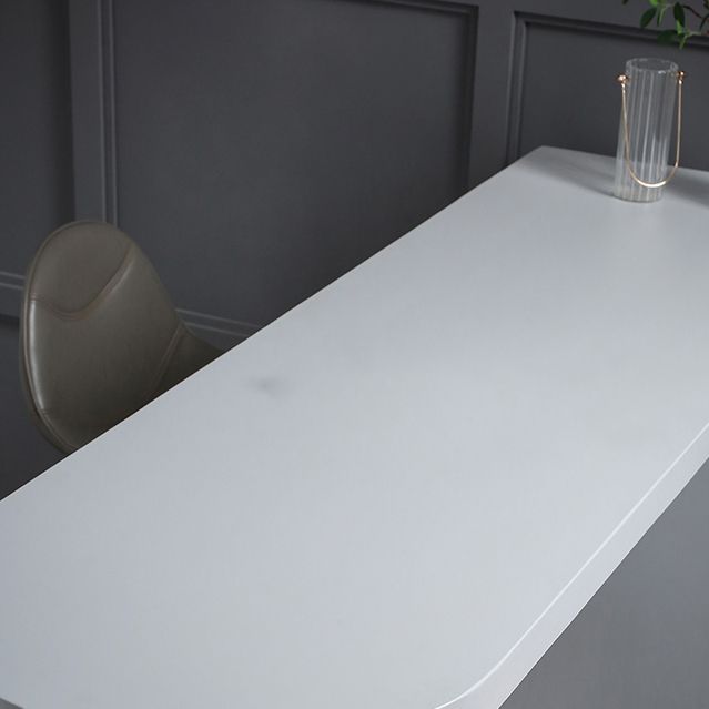 Industrial Wood Pub Table with Specialty Table Top Double Pedestal Table - 41.3" H Clearhalo 'Bar Furniture' 'Bar Tables' 'bar_tables' 'furn' 'furn_bar_tables' 'Furniture' 'furniture_bar_tables' 'Kitchen & Dining Furniture' 1200x1200_16dae024-ab07-45c4-8942-4be204b012de