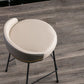 Modern Counter Bar Stool Armless Leather Bar Stool with Footrest Metal Base Clearhalo 'Bar Furniture' 'Bar Stools' 'bar_stools' 'furn' 'furn_bar_stools' 'furniture_bar_stools' 'Kitchen & Dining Furniture' 'kitchen&dining_furn' 'kitchen' 'kitchen_furn' Furniture' 1200x1200_16dc0c2f-f998-4179-9b04-42e435d2be8b