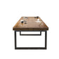 Juego de comedor moderno de 1/10 piezas, mesa de comedor rectangular de madera de pino para cafetería