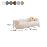 Sofa en laine de bras encastré Scandinave 23,6 "High Sofa avec oreillers