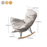 Indoor Leisure Lazy Sofa Chair Modern Style Upholstered Rocking Chair Clearhalo 'Chairs & Seating' 'furn' 'furn_rocking_chairs' 'Furniture' 'Living Room Furniture' 'Rocking Chairs' 'rocking_chairs' 1200x1200_16de5dcf-5e28-49cb-9caa-3119f771c015