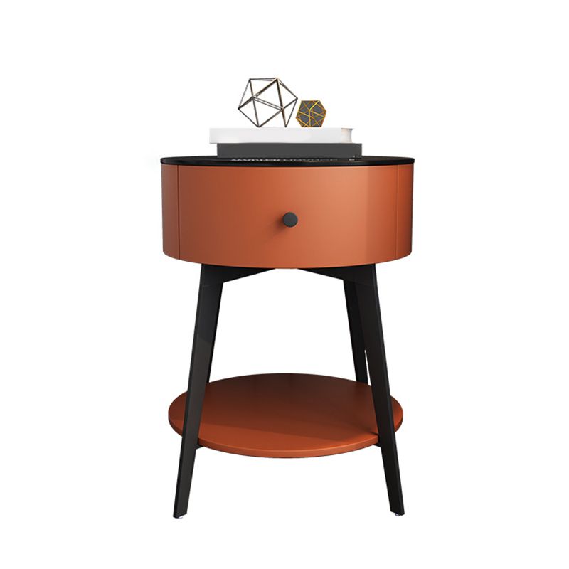 Contemporary Metal and Faux Leather Drawer Storage Bed Nightstand for Bedroom Clearhalo 'Bedroom Furniture' 'furn' 'furn_night_stand' 'Furniture' 'night_stand' 'Nightstands' 1200x1200_16dee659-1d6a-4cd4-be08-c55e6b46ef24