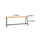 Pine Wood Bar Dining Table Rectangle Industrial Bar Table with Black Trestle Base Clearhalo 'Bar Furniture' 'Bar Tables' 'bar_tables' 'furn' 'furn_bar_tables' 'Furniture' 'furniture_bar_tables' 'Kitchen & Dining Furniture' 1200x1200_16e1381d-3ba0-461d-bd9c-056974ab8225
