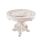 Stone Top Dining Table Round Dining Table with Wood Pedestal Base