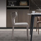 Moderne lederen armloze eetkamerstoel Wingback Side Chair voor restaurantgebruik
