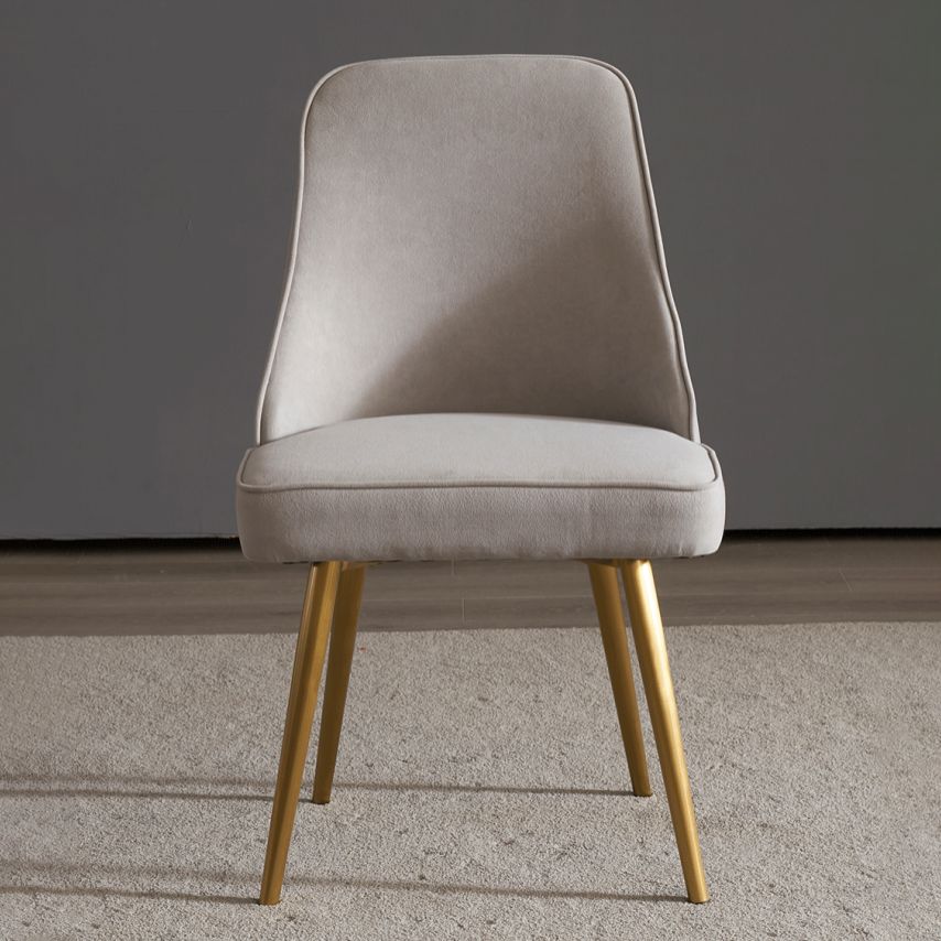 Contemporary Style Metal Dining Chairs Parsons Armless Chairs for Kitchen Clearhalo ' kitchen&dining_furn' 'Dining Chairs' 'Dining Tables & Seating' 'dining_chair' 'furn' 'furn_dining_chair' 'Furniture' 'furniture_dining_chair' 'Kitchen & Dining Furniture' 'kitchen' 1200x1200_16e65861-9b44-4e50-a260-d70e1a5aadd1