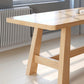 Modern Pine Trestle Dining Table Wood Rectangle Table in Natural Clearhalo 'Dining Tables & Seating' 'Dining Tables' 'dining_table' 'furn' 'furn_dining_table' 'Furniture' 'Kitchen & Dining Furniture' 1200x1200_16e69f6d-9c95-4aa3-bae5-9a6d019c400a
