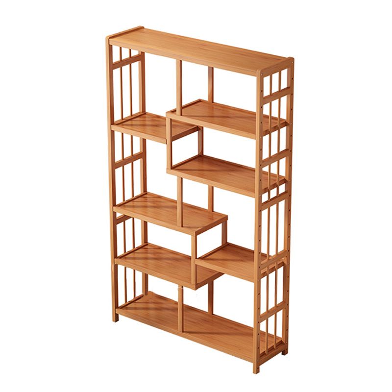 Contemporary Wood Bookcase Open Back Bookshelf for Home Office Clearhalo 'Bookcases' 'Furniture' 'furniture_bookcases' 'Office Furniture' 1200x1200_16e89275-1603-427f-8ed4-c1e116dde6ae
