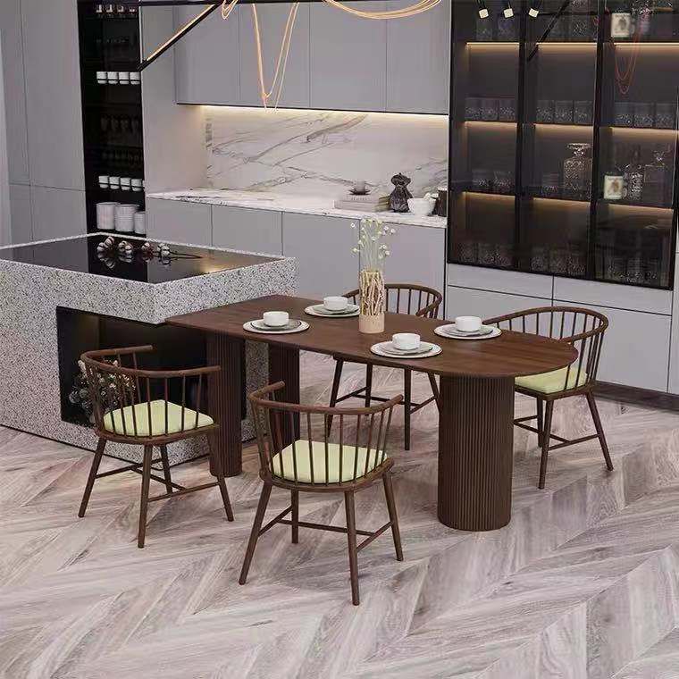 Free Form Solid Wood Dining Table Modern Dinette Table with 3 Legs Clearhalo ' dining_table' 'Dining Tables & Seating' 'Dining Tables' 'furn' 'furn_dining_table' 'Furniture' 'furniture_dining_table' 'Kitchen & Dining Furniture' 'kitchen&dining_furn' 'kitchen' 'kitchen_dining_table' 1200x1200_16e89633-c3a3-4921-be88-f8465e2ea04b