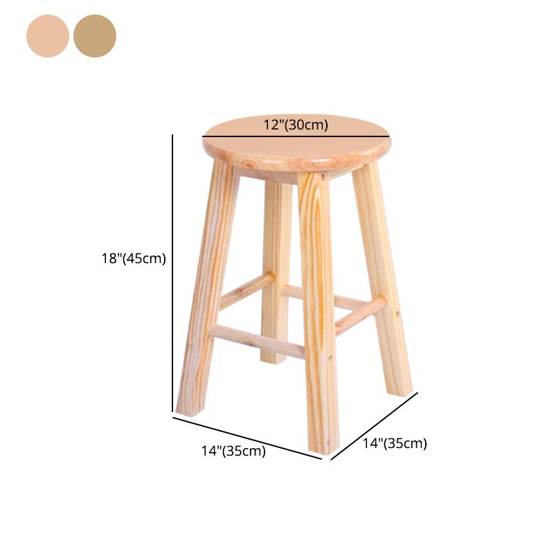 Contemporary Wood Bar Stool Indoor Bar Stool with Wood Seat and Footrest, 1 Piece Clearhalo 'Bar Furniture' 'Bar Stools' 'bar_stools' 'furn' 'furn_bar_stools' 'furniture_bar_stools' 'Kitchen & Dining Furniture' 'kitchen&dining_furn' 'kitchen' 'kitchen_furn' Furniture' 1200x1200_16eb3ca5-68f6-4cf2-aa07-7a9b76120bd0