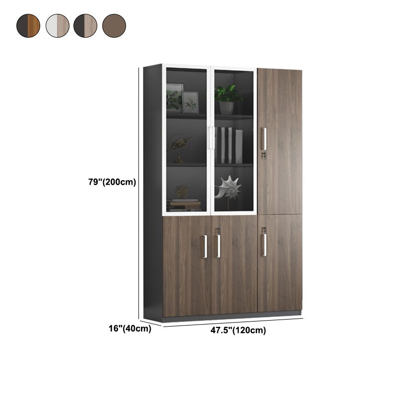 Estantes de almacenamiento de archivos de madera Archivo vertical de archivos con bloqueo para hogar u oficina