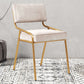 Scandinavian Home Side Chair Upholstered Metal Open Back Dining Room Chair Clearhalo ' kitchen&dining_furn' 'Dining Chairs' 'Dining Tables & Seating' 'dining_chair' 'furn' 'furn_dining_chair' 'Furniture' 'furniture_dining_chair' 'Kitchen & Dining Furniture' 'kitchen' 1200x1200_16ec6661-aff4-4725-9847-826769565e40