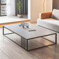 Modern Slate/steel Rectangle Coffee Table 1 Single Cocktail Table for Living Room Clearhalo 'Coffee & Accent Tables' 'Coffee Tables' 'coffee_tables' 'furn' 'furn_coffee_tables' 'Furniture' 'Living Room Furniture' 1200x1200_16edcb32-da86-4126-9f78-7c774ed8734e