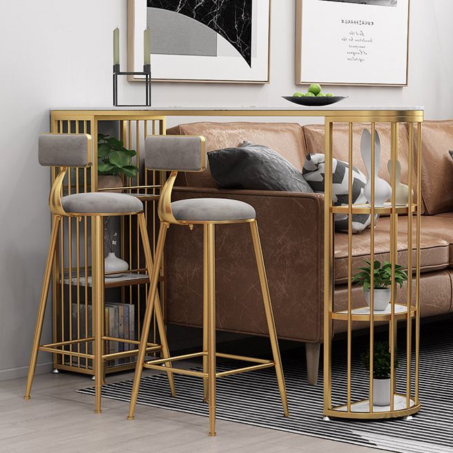 Double Pedestal Pub Table Free Form Glam Bar Table for Indoor and Breakroom Clearhalo 'Bar Furniture' 'Bar Tables' 'bar_tables' 'furn' 'furn_bar_tables' 'Furniture' 'Kitchen & Dining Furniture' 1200x1200_16ee31d0-512b-4f40-b749-a92a274b8482